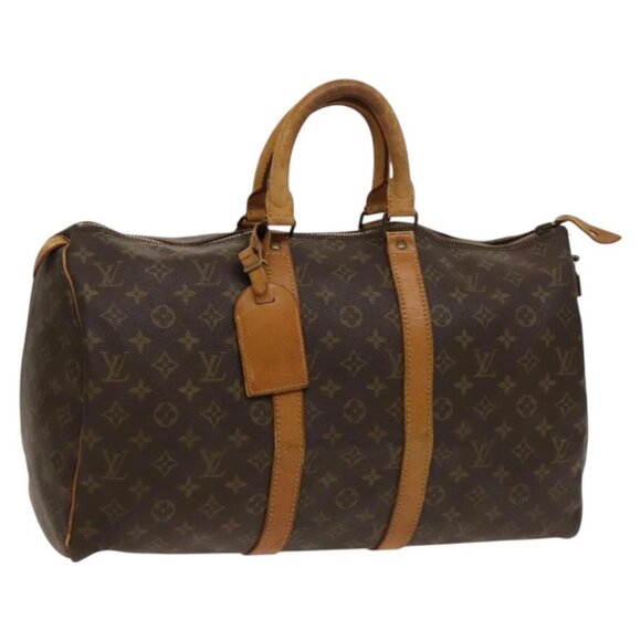 LOUIS VUITTON Monogram Keepall 45 Boston Bag Vintage M41428 LV Auth bs24350